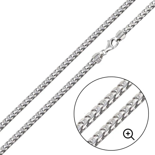 Franco Chain Solid 925 Silver