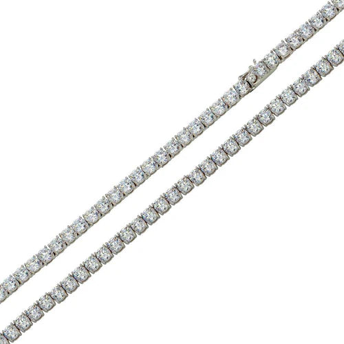 Tennis Chain/Bracelet 925 Silver w/CZ Diamonds